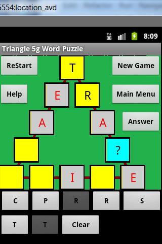 Word Triangle 5g puzzle Screen 2