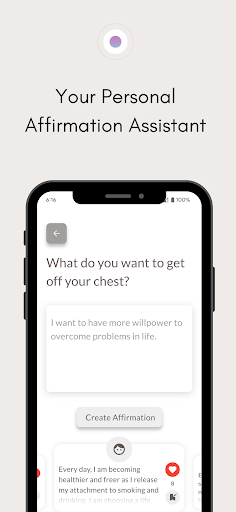 Mantr.ai: Mindful Affirmations Screen 2