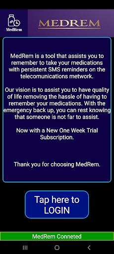 Android application MedRem screenshort
