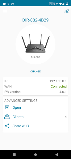 Android application D-Link Assistant screenshort