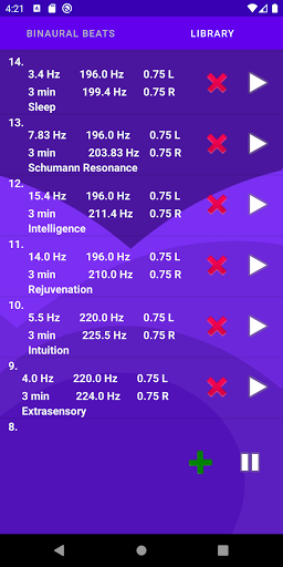 Binaural beats Screen 3