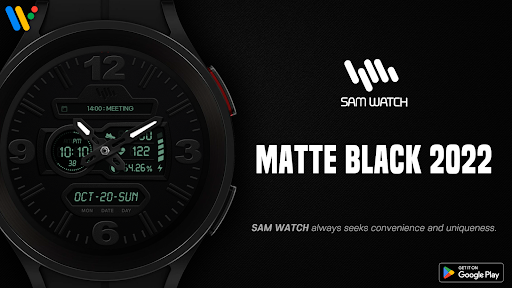Android application SamWatch Matte Black 2022 screenshort