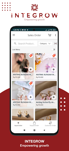 Android application Integrow screenshort