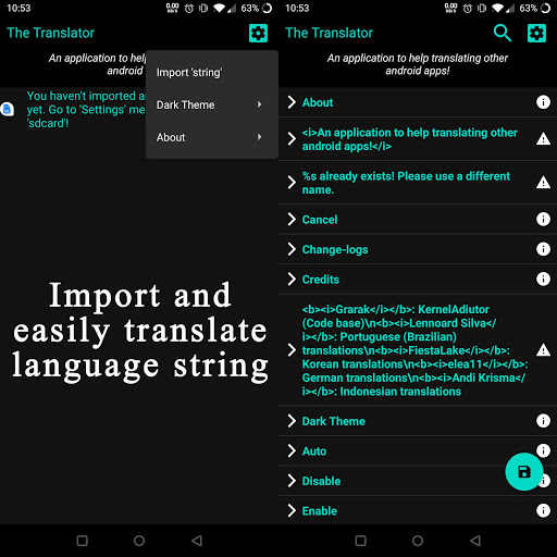 The Translator Screen 2