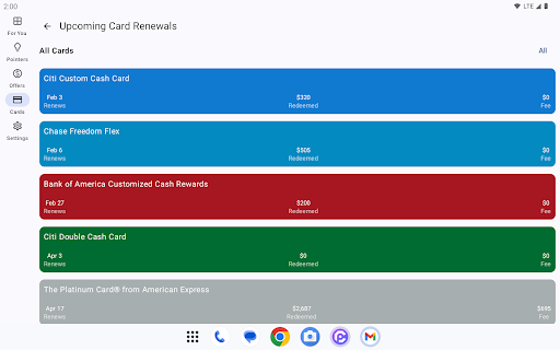 CardPointers: Maximize Rewards 15