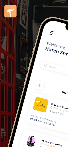 Android application Blacour - Salon Booking App screenshort