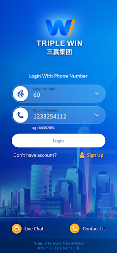 Android application Triple Win Group 三赢 screenshort