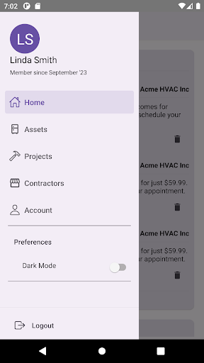 Android application Spitia Homes screenshort