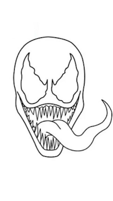 Cómo dibujar Venom superhéroeのおすすめ画像3