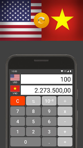 Android application US Dollar / Vietnamese Dong screenshort