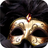 Masquerade. Golden mask icon