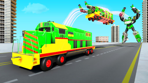 Flying Train Robot Transform
