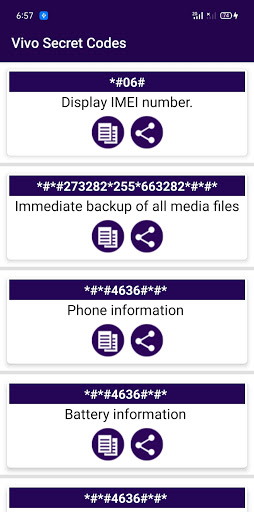 Secret Codes for Vivo Mobiles