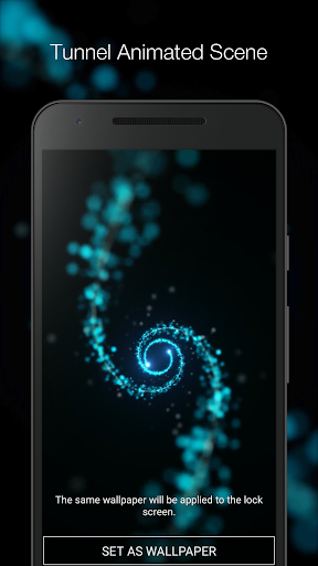 Particle Tunnel Live Wallpaper Screen 2