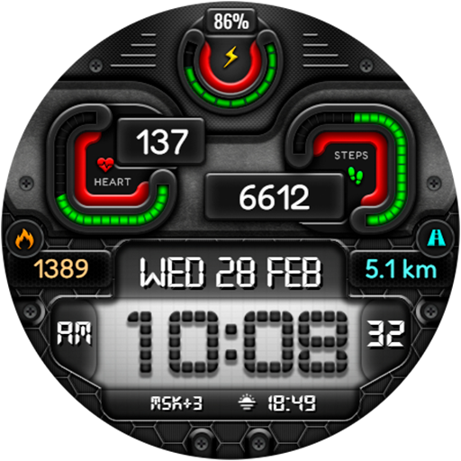 Digital BUBAS URX17 Watch face screenshot 21