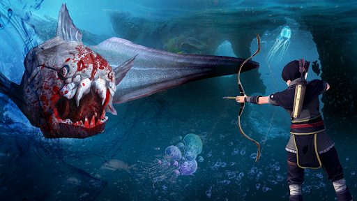 Dino shark hunter underwater Screen 2
