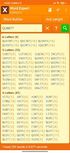 Word Expert (for SCRABBLE) Screenshot