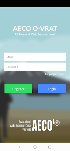 Android application AECO O-VRAT screenshort