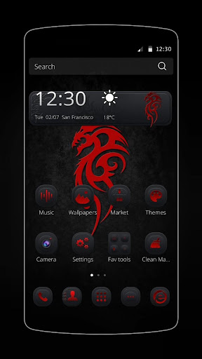 Dark Red Theme
