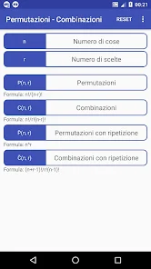 Perch Possible operator Permutazioni - Combinazioni - App su Google Play