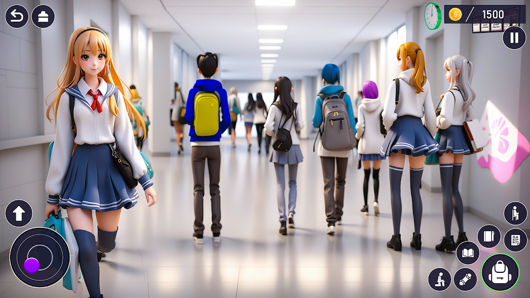 High School Love Anime Games 1.6 APK + Mod (Remove ads / Mod speed) for Android