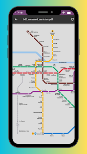Santiago Metro Map 2023