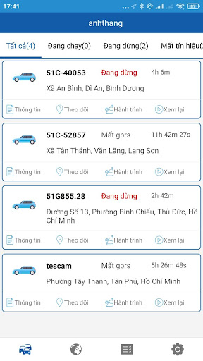 Android application GPS2 Econtrol screenshort