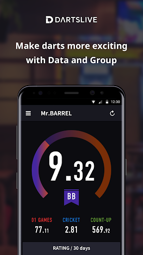 Android application DARTSLIVE screenshort