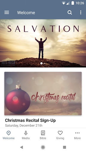 Android application Solid Rock Church - MI screenshort