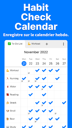 Aperçu de l'application