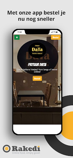 Android application Frituur Data screenshort