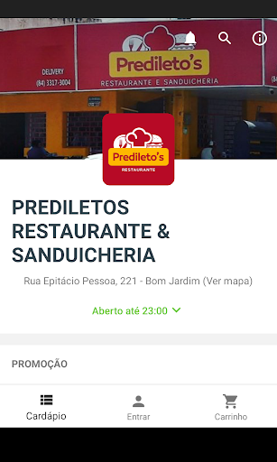 Android application PREDILETOS RESTAURANTE & SANDU screenshort