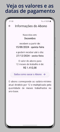 Guia Abono Salarial PIS PASEP screenshot 0
