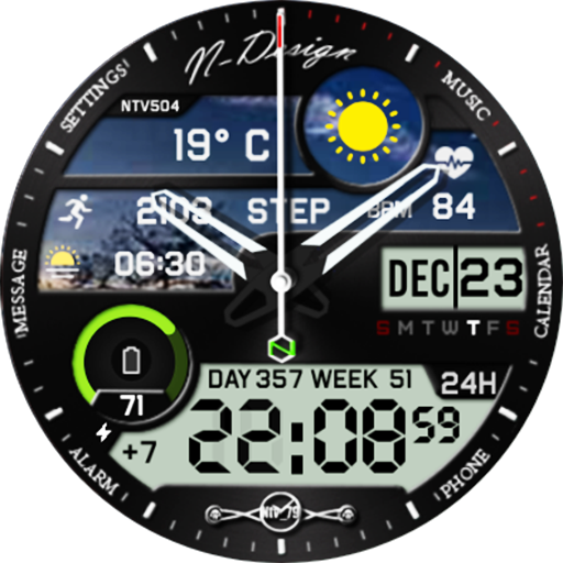 Ntv504 - N Design watch face logo