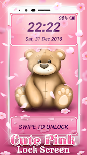 Cute Pink Lock Screen For PC installation