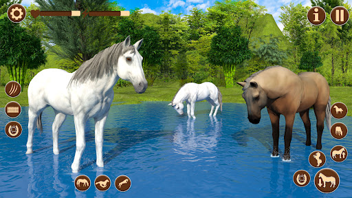 Android application Wild Horse Riding Sim: Racing screenshort