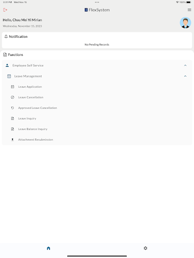 HRIS - 人力資源系統App Screen 3