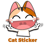 Cover Image of Download Cute & Funny Cat Sticker  APK