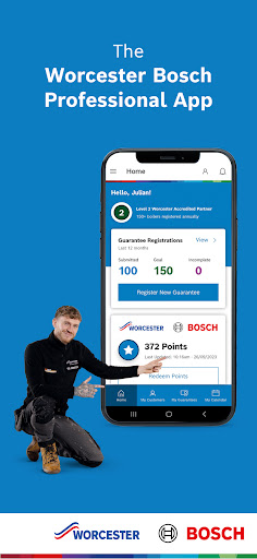 Android application Worcester Bosch Professional screenshort