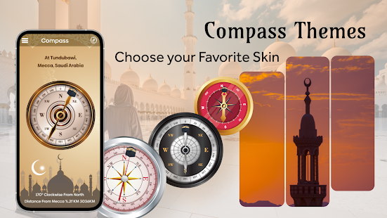 Qibla Compass - Find Mecca Direction 3.8.0 APK screenshots 3
