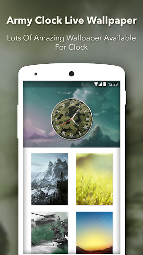 Army Clock Live Wallpaper Screen 2