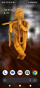 3D Lord Krishna Wallpaper
