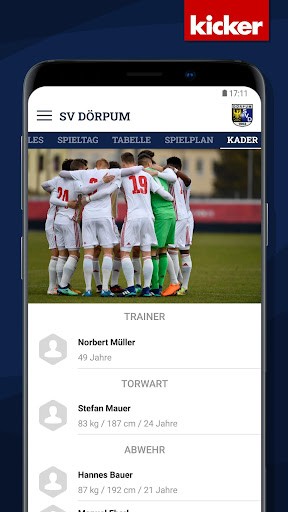 Android application SV Dörpum screenshort