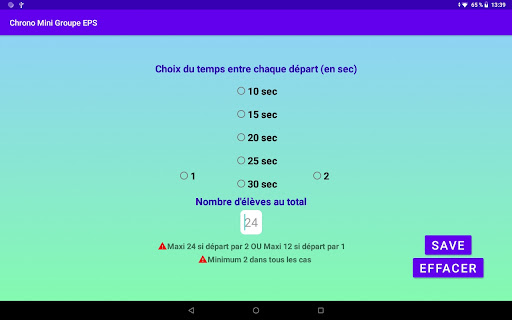EPS Chrono Groupe Screen 3