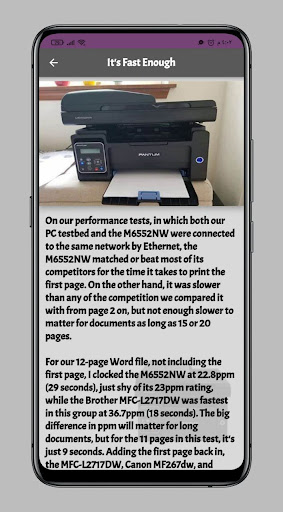 Pantum M6552NW Printer Guide Screen 3