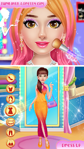 Doll makeup salon girl game