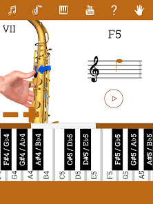 Captura de Pantalla 12 3D Saxofón Notas - Como Tocar android