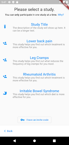 StudyU Health Screen 2
