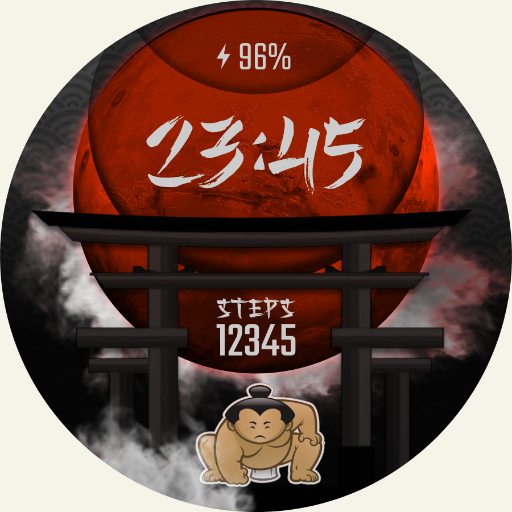 Digital watch face - SUMO INFO logo