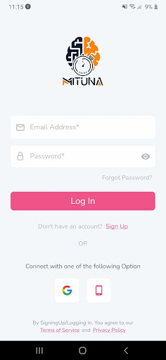 Android application Mituna Quiz screenshort